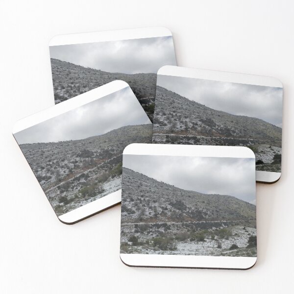 Item preview, Snow on a mountain with gray sky designed and sold by Stylekingdom.