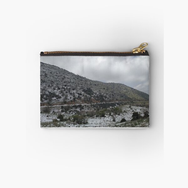 Item preview, Snow on a mountain with gray sky designed and sold by Stylekingdom.
