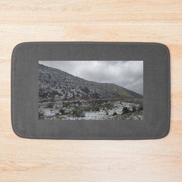 Item preview, Snow on a mountain with gray sky designed and sold by Stylekingdom.