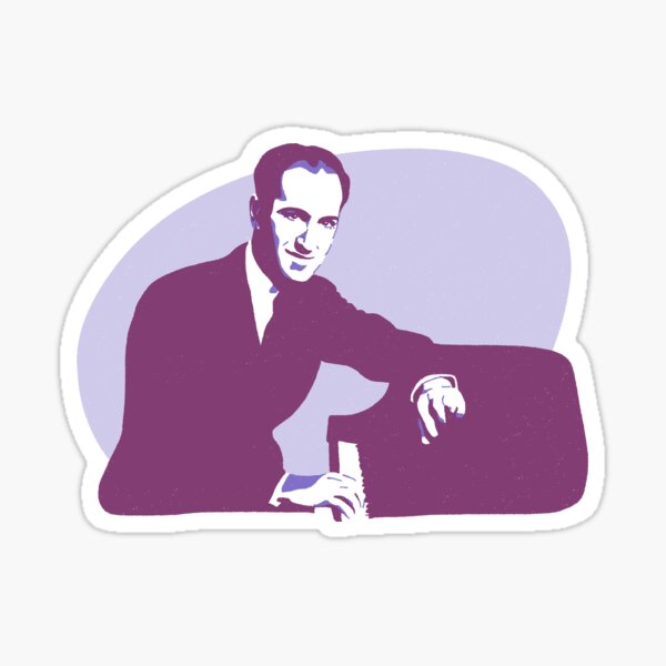 George Gershwin Sticker