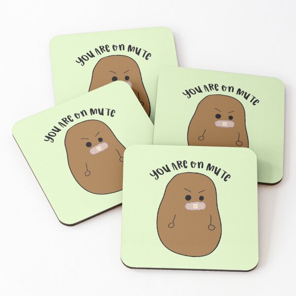 Item preview, You Are on Mute - Angry Potato With Sticking Plaster designed and sold by GrimButterfly.