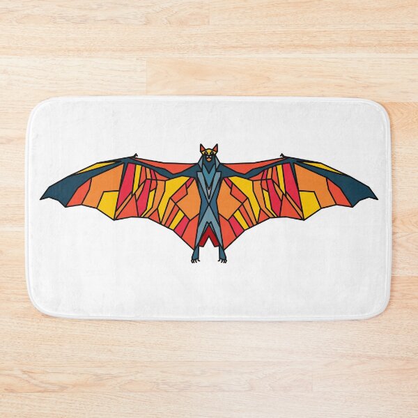 Item preview, Halloween Geometric Bat - Red Blue - Trick or Treat designed and sold by Geometricshow.