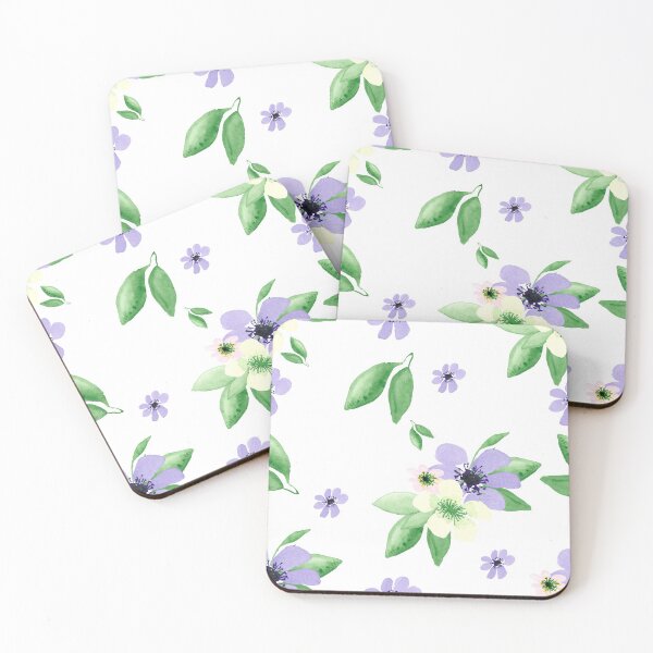 Item preview, Purple Floral Watercolor Pattern designed and sold by LoA-Lady.