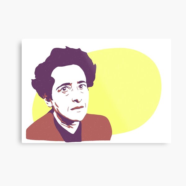 Hannah Arendt Impression métallique