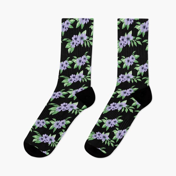 Item preview, Purple Floral Watercolor Pattern designed and sold by LoA-Lady.