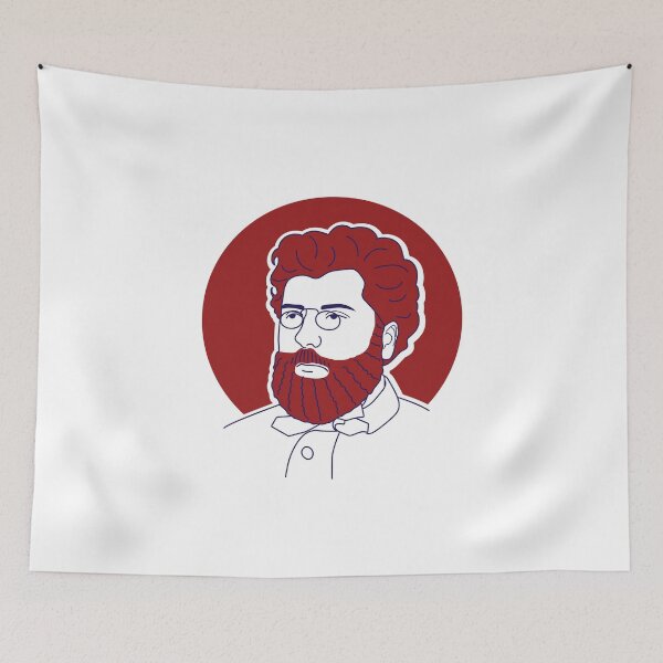 Item preview, Georges Bizet minimalist line art portrait designed and sold by OpeRadar.