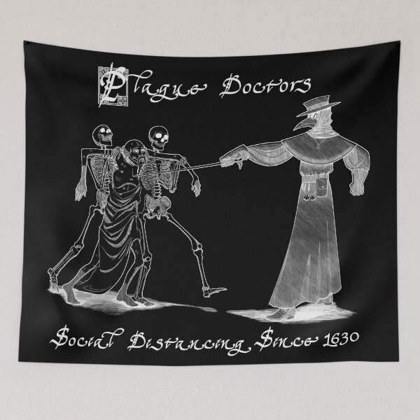 Item preview, Social Distancing, Renaissance Style (for dark backgrounds) designed and sold by Sunshone2.