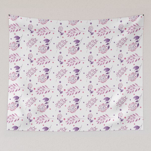 Item preview,  Purple Floral Watercolor Pattern designed and sold by LoA-Lady.