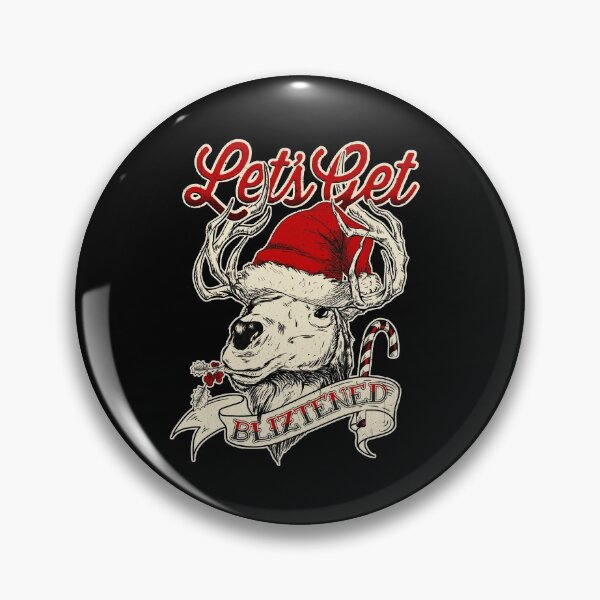Item preview, Let's Get Bliztened Christmas Reindeer designed and sold by LynHebb.