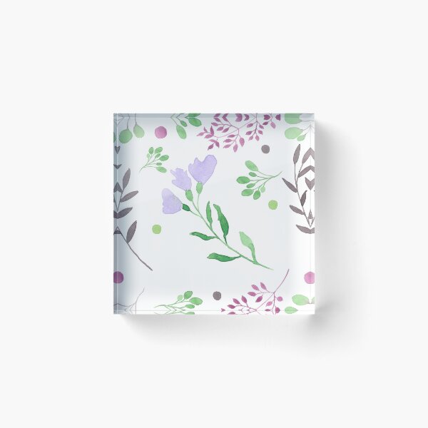Item preview, Purple Floral Watercolor Pattern designed and sold by LoA-Lady.