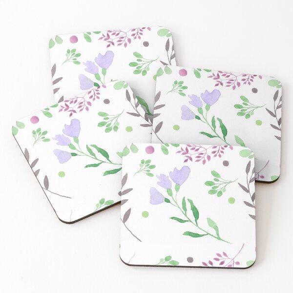 Item preview, Purple Floral Watercolor Pattern designed and sold by LoA-Lady.