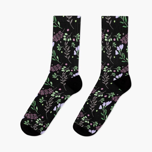 Item preview, Purple Floral Watercolor Pattern designed and sold by LoA-Lady.