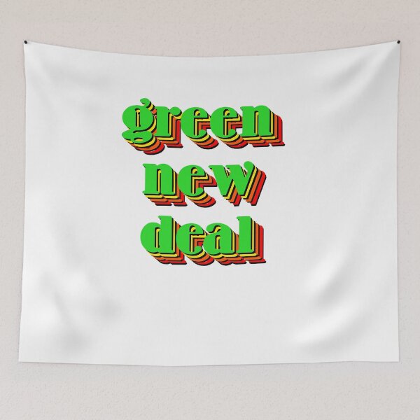 Item preview, Markey-style Green New Deal Rainbow designed and sold by art-by-harmonie.