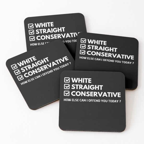 Item preview, Funny White Straight Conservative designed and sold by ohmier.