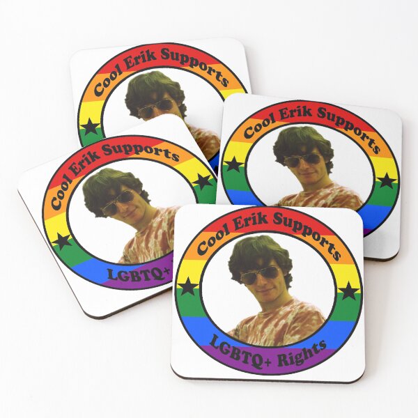 Item preview, Official Cool Erik Supports LGBTQ+ Rights Seal designed and sold by CoolErikCorp.