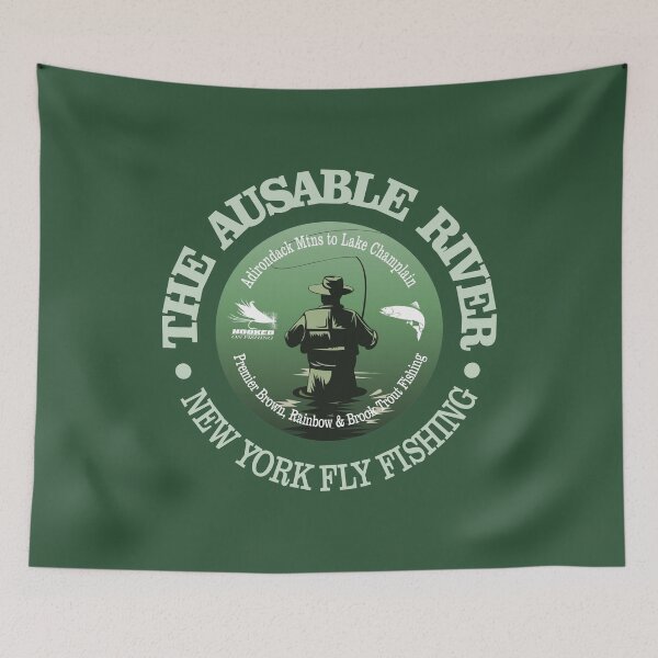 Item preview, Ausable River Fly Fishing (FSH) designed and sold by curranmorgan.