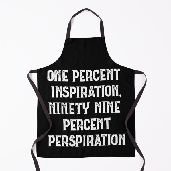 Item preview, Genius is one percent inspiration and ninety-nine percent perspiration designed and sold by lovesuperkarma.