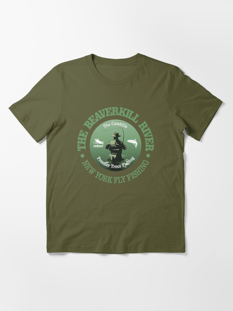 Beaver Kill River New York Fly Fishing T-Shirt