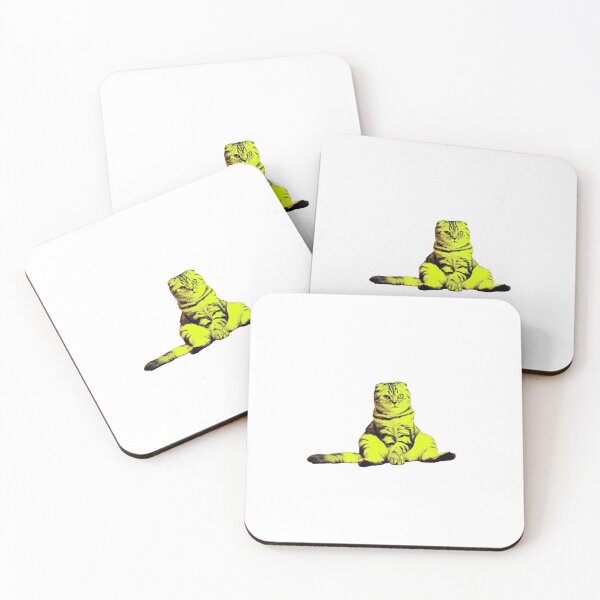 Item preview, cute funny yellow cat designed and sold by TravelTemple.