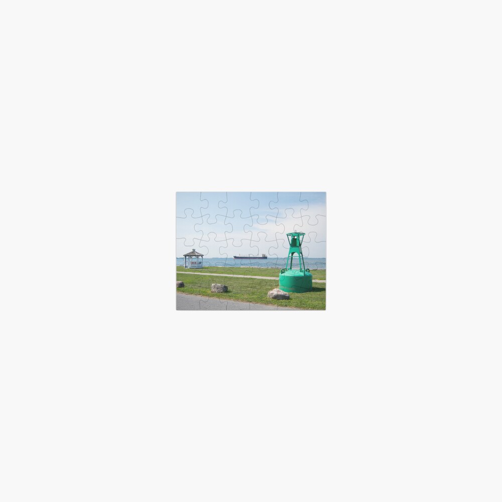 Ship Watching at East End Park Jigsaw Puzzle