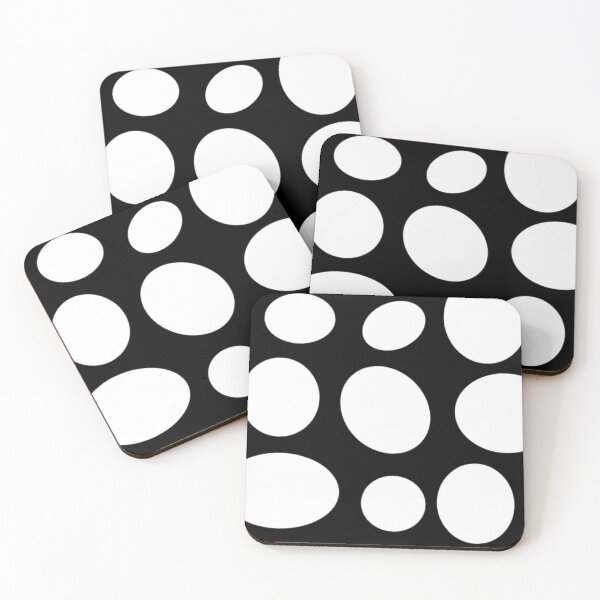 Item preview, Black and White Circular Oval Shaped Geometric Pattern designed and sold by adityanik.