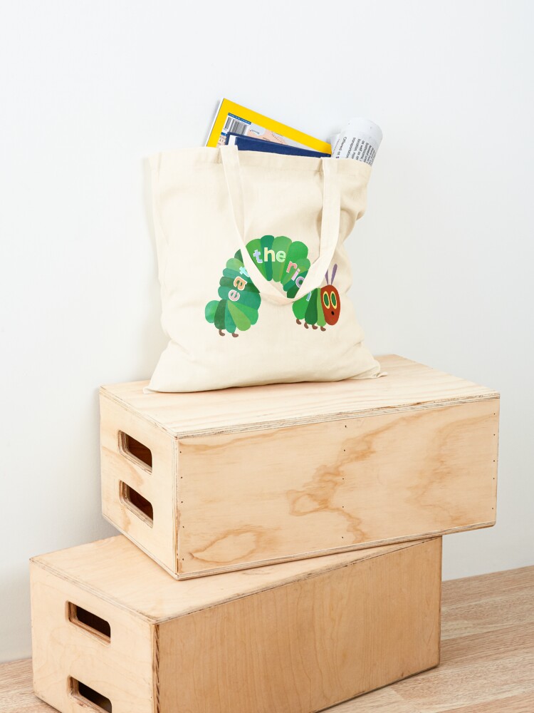 Alternate view of Eat The Rich Hungry Caterpillar Tote Bag