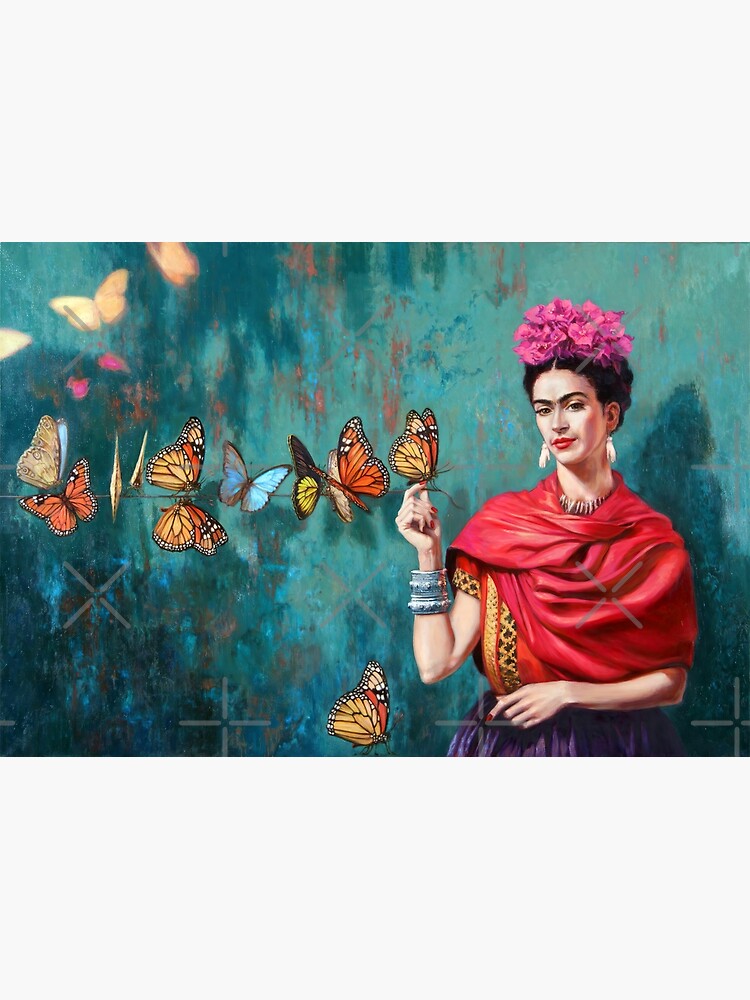 Frida and butterflies by music-box