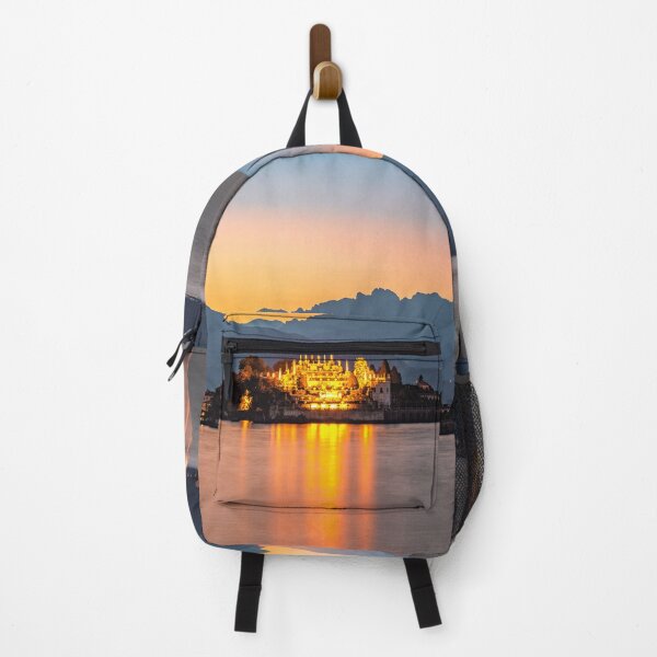 Item preview, Lago Maggiore Island Sunset reflection Masks  designed and sold by Long Exposure.