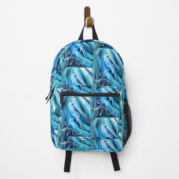 Item preview, Passionate Dance Silhouette In Blue Watercolor I designed and sold by Irina Sztukowski.
