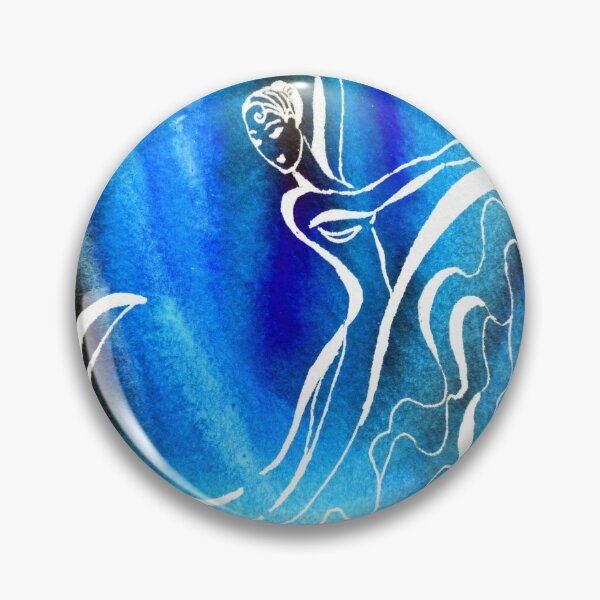 Artikelvorschau, Leidenschaftliche Tanzschattenbild im blauen Aquarell II entworfen und verkauft von Irina Sztukowski.