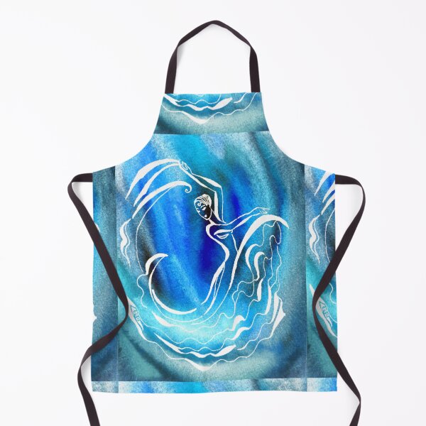 Item preview, Passionate Dance Silhouette In Blue Watercolor II designed and sold by Irina Sztukowski.