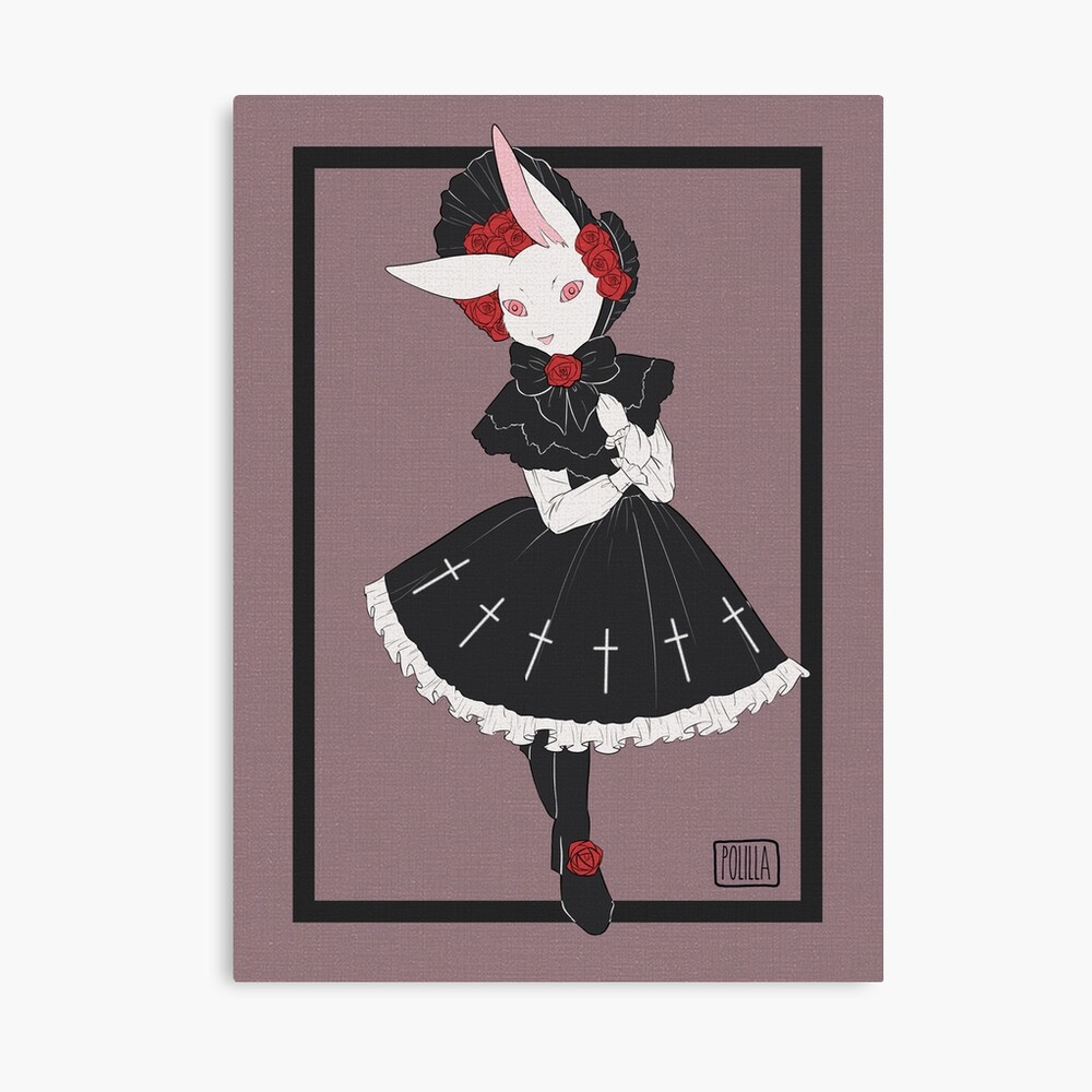 Gothic Lolita Bunny Art Print for Sale by La-Polilla