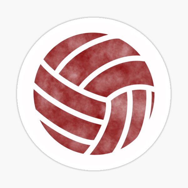 "maroon volleyball" Sticker for Sale by katelyndbyrd Redbubble