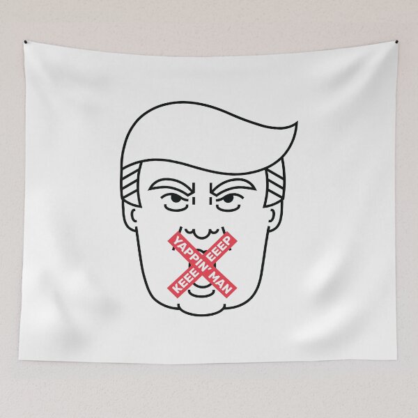 Item preview, Keep yapping man with trump's image designed and sold by lettersbysid.