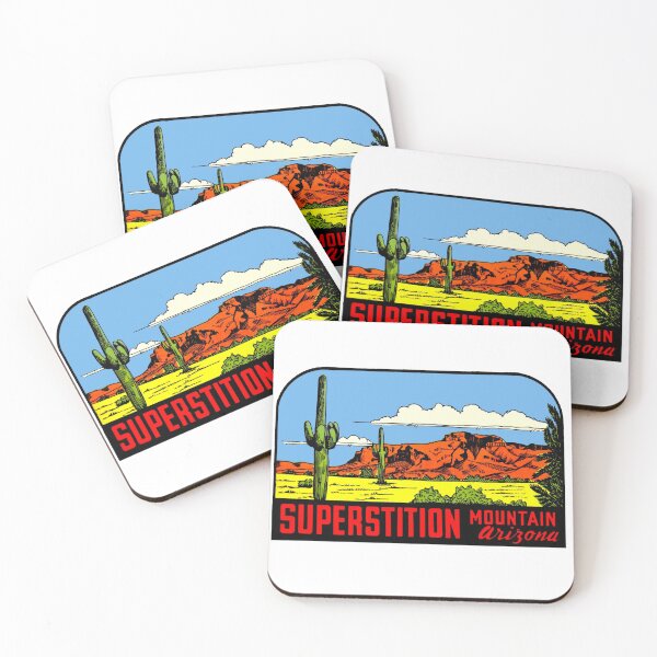 Item preview, Superstition Mountains Arizona Vintage Travel Decal designed and sold by hilda74.