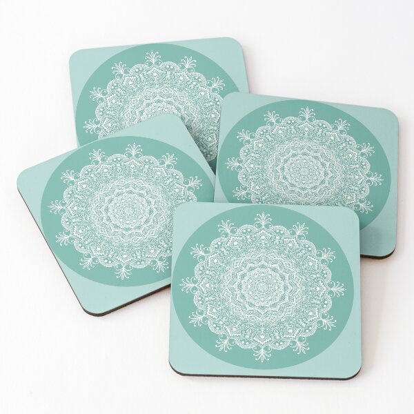 Item preview, Mandala de Encaje sobre Mandala Turquesa-Boho designed and sold by Annette Chabidon Studio.