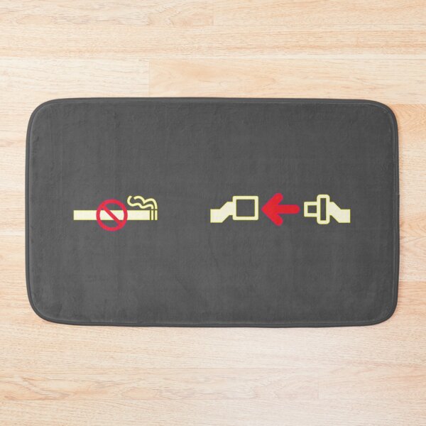 Item preview, No Smoking/Fasten Seatbelt sign designed and sold by DesignByMH.