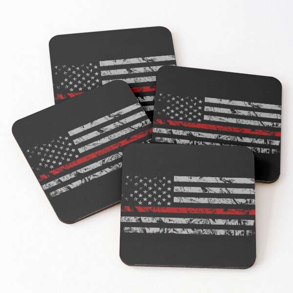Item preview, Thin Red Line Flag - Firefighter Tribute (Horizontal Version) designed and sold by BattleMtnArmory.
