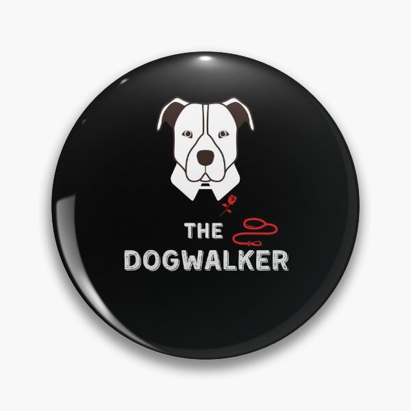 Item preview, The DogWalker Red and Black Funny Parody Dog Walker Dog Walking designed and sold by RKSDesigns.