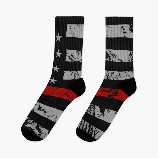 Item preview, Thin Red Line Flag - Firefighter Tribute (Horizontal Version) designed and sold by BattleMtnArmory.