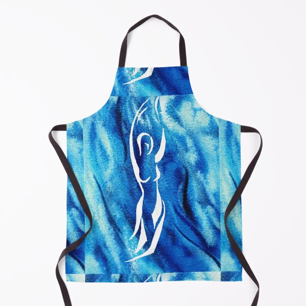 Item preview, Passionate Dance Silhouette In Blue Watercolor VII designed and sold by Irina Sztukowski.