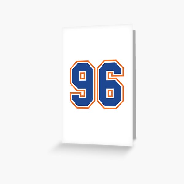 96 Silver White Black Jersey Football Sports Number Ninety-Six Sticker  for Sale by HelloFromAja