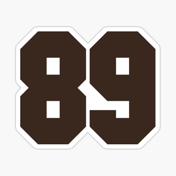 89 Number Cleveland Sports Eighty-Nine Brown Jersey