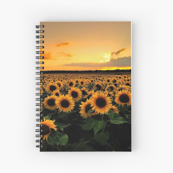 Sunflower Field Spiral Notebook
