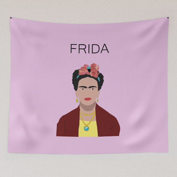 Item preview, FRIDA KAHLO Minimal illustration art print designed and sold by shreya ranjan.