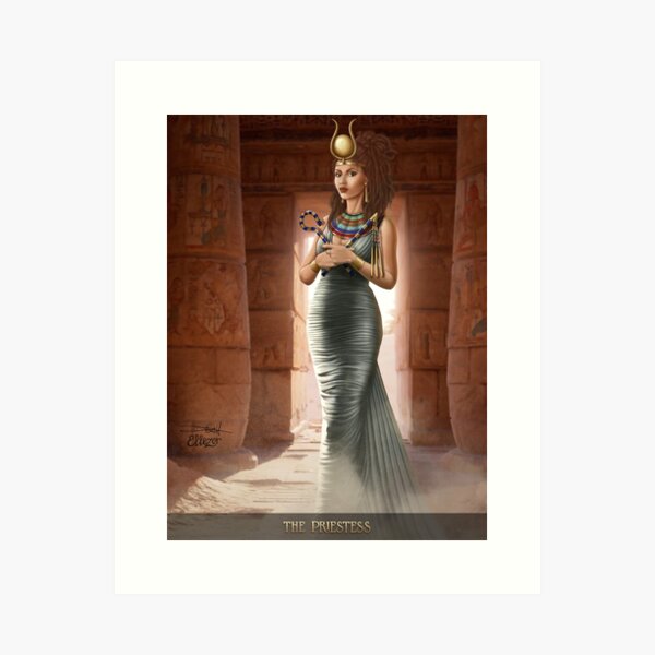 Belles Dames Tarot: The Priestess Art Print