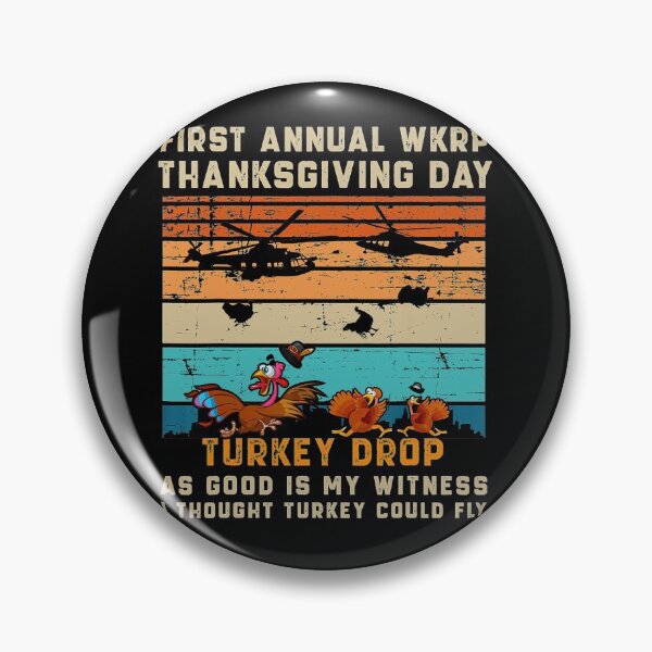 Item preview, First Annual Thanksgiving Day Turkey Drop 22 November Retro Gift designed and sold by davidruddca.