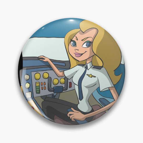 Item preview, Pilot lady in cockpit designed and sold by Monkey Ful.