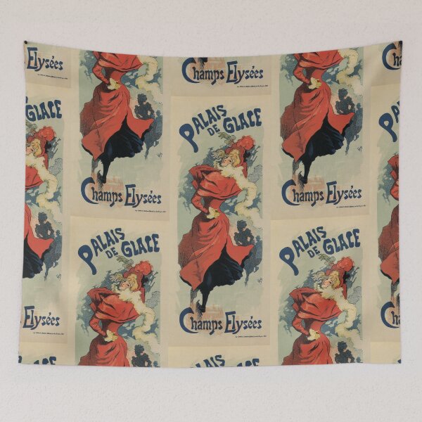 Item preview, Vintage Paris Ice skating Jules Cheret designed and sold by aapshop.