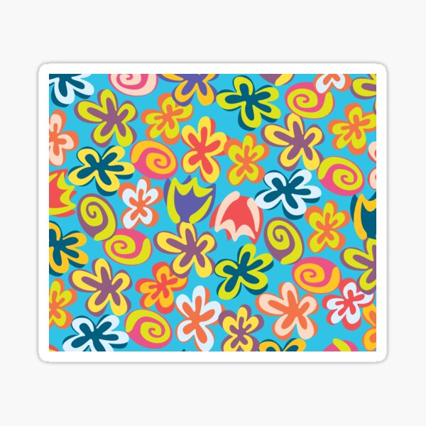 groovy flower power Sticker